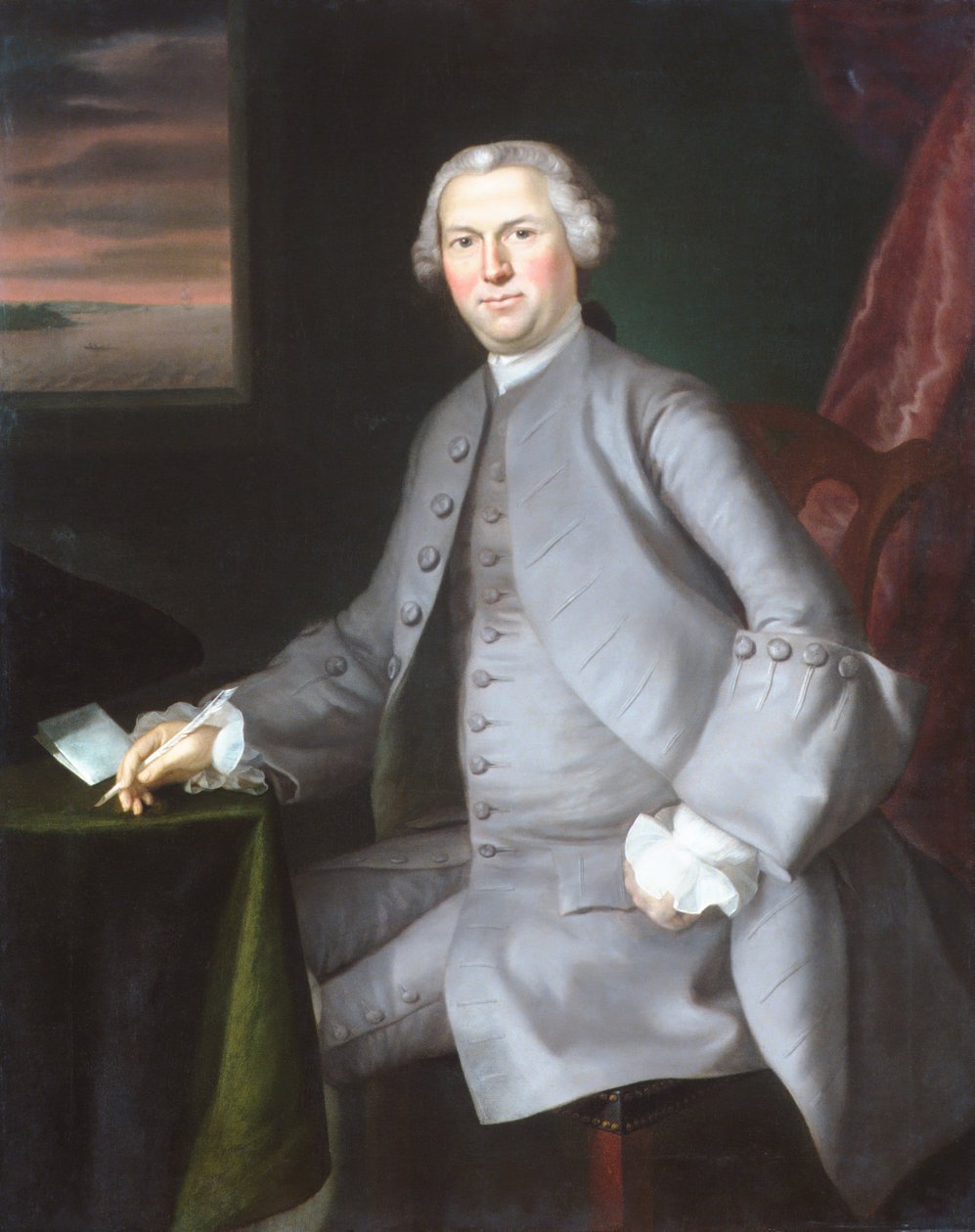 Samuel Cutts, yak. 1762-63. by Joseph Blackburn
