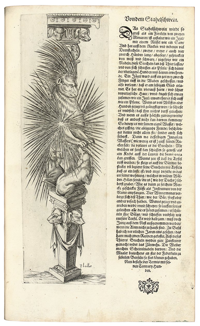 Hayvan Biçimli Sütun, 1604 by Joseph Boillot