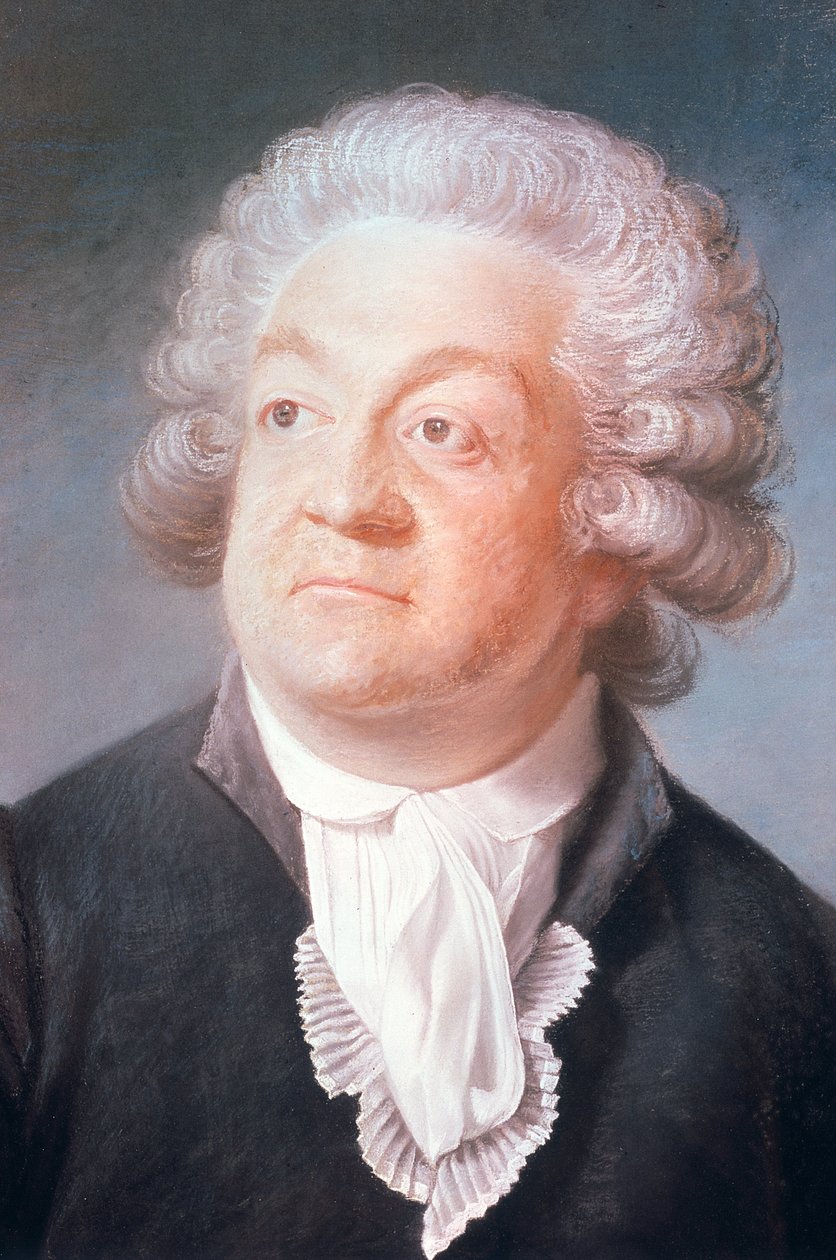 Honore Gabriel (Honore-Gabriel) Riqueti, Mirabeau Kontu (1749-1791) (pastel) portresinden detay by Joseph Boze