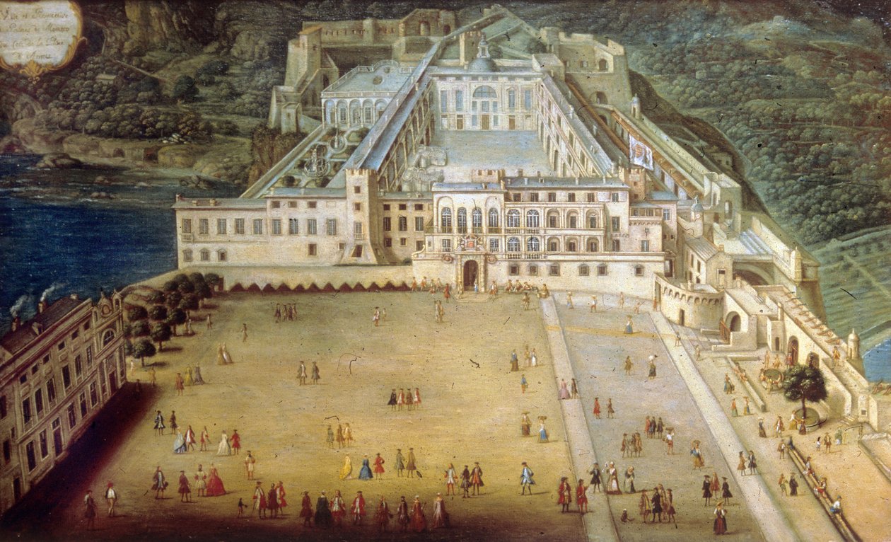 1732'de Monako'daki saray by Joseph Bressan