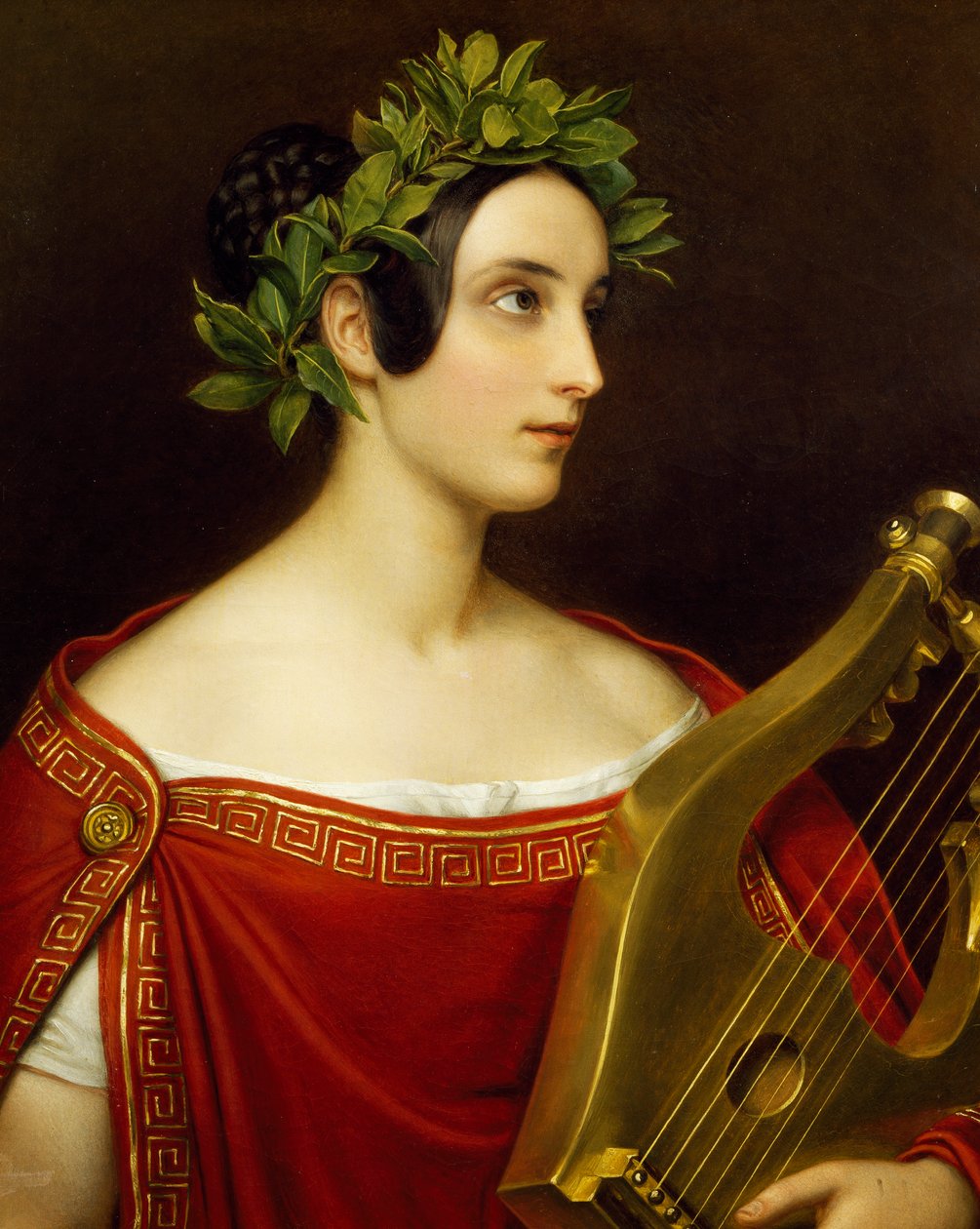Sappho rolünde Lady Theresa Spence by Joseph Carl Stieler