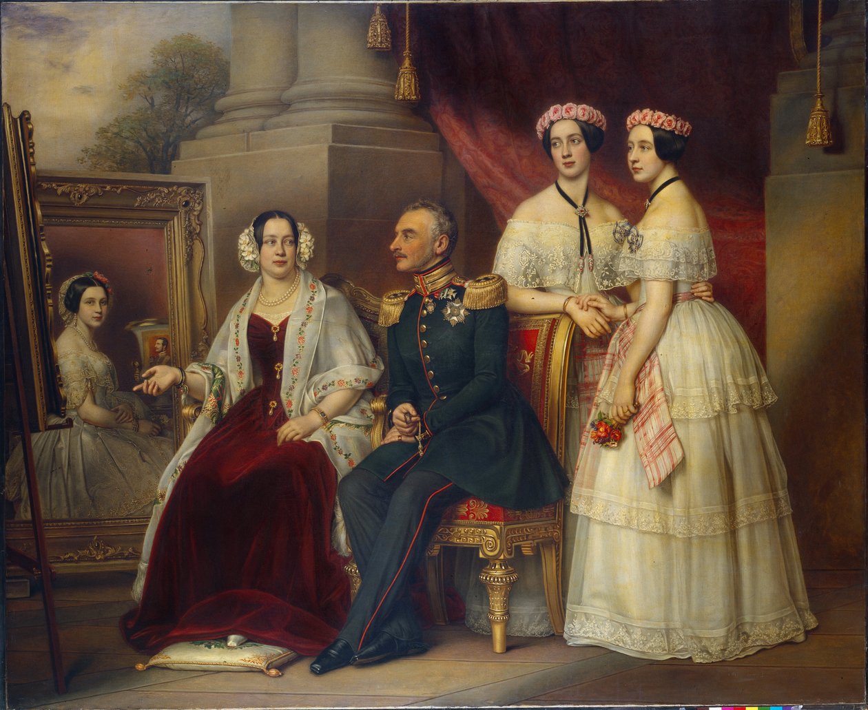 Joseph de famille de Joseph, duc de Saxe Altenbourg (Saxe-Altenbourg) (1789-1868) - Peinture de Joseph Karl Stieler (1781-1858), huile sur toile by Joseph Carl Stieler