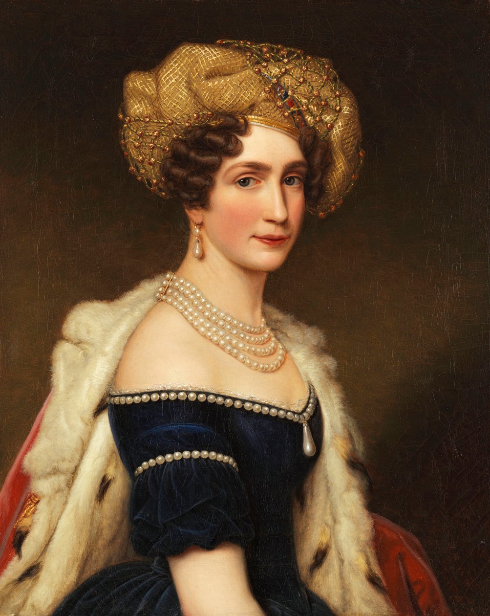 Bavyera Prensesi Augusta 1788-1851, Leuchtenberg Düşesi, yaklaşık 1825. by Joseph Carl Stieler