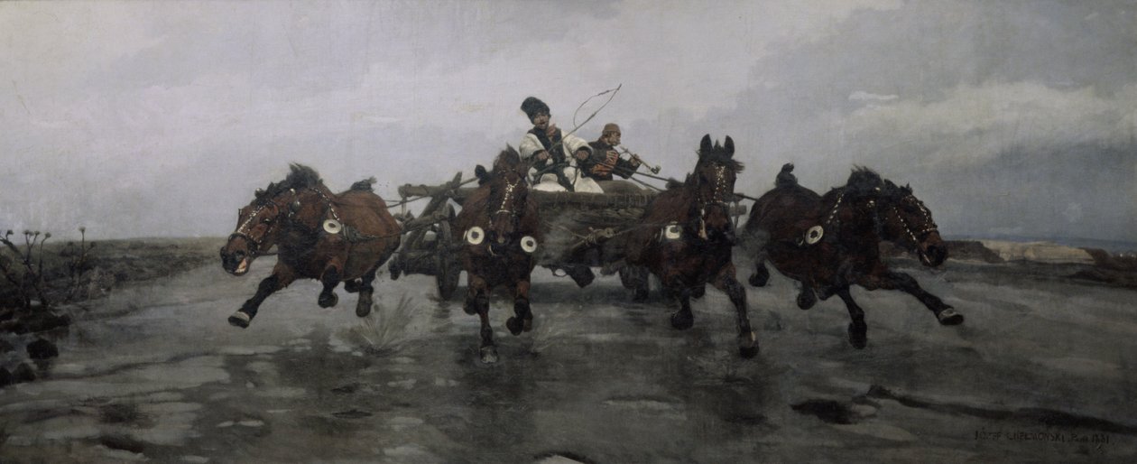 Dört Elinde, 1881 by Joseph Chelmonski