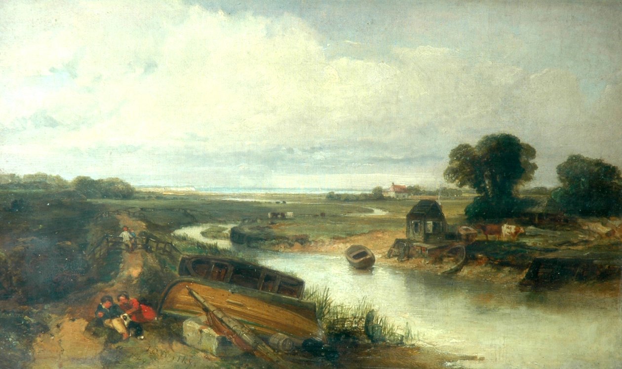 Bir gelgit nehri, 1849 by Joseph Clayton Bentley