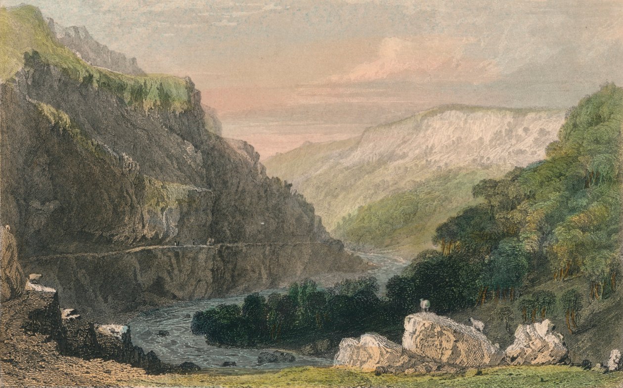 Linmouth Vadisi, Kuzey Devon, c1830. by Joseph Clayton Bentley
