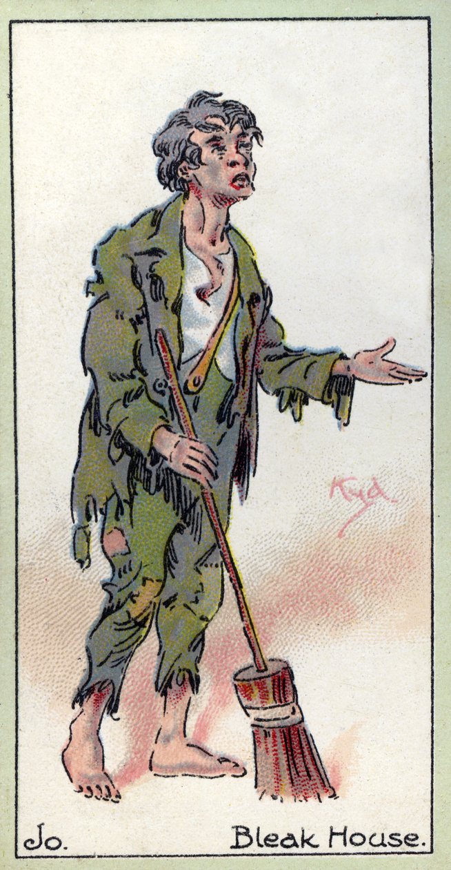 Jo. Charles Dickens'ın "Kasvetli Ev" kitabından, 1923 by Joseph Clayton Clarke