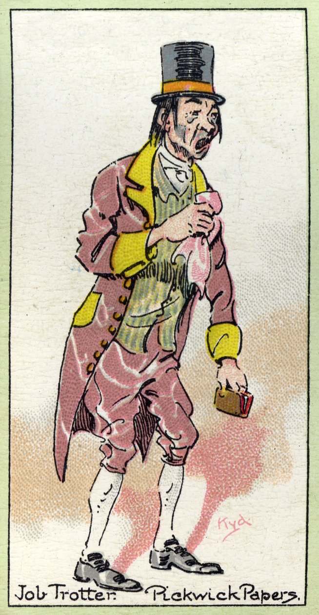 Job Trotter, 'The Pickwick Papers'dan, Charles Dickens, 1923 by Joseph Clayton Clarke