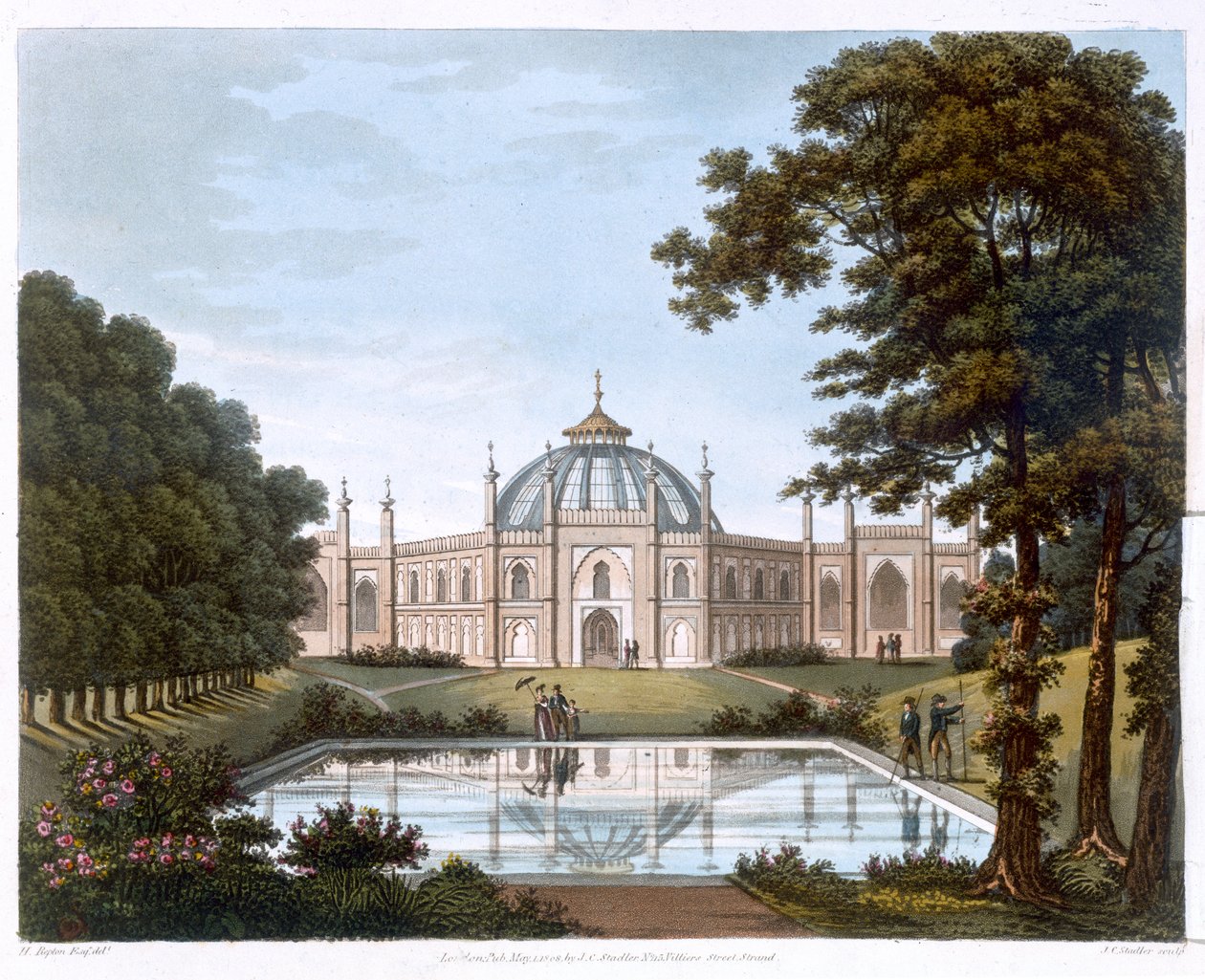 Brighton Pavyonu, Sussex, c1816 by Joseph Constantine Stadler