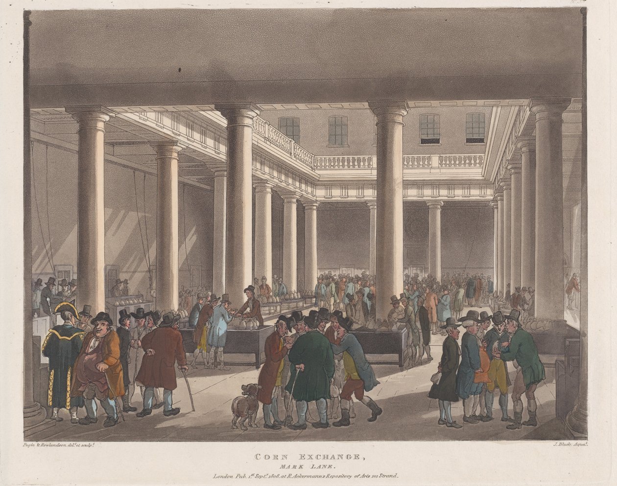 Mısır Borsası, Mark Lane, 1 Eylül 1808., 1 Eylül 1808. by Joseph Constantine Stadler