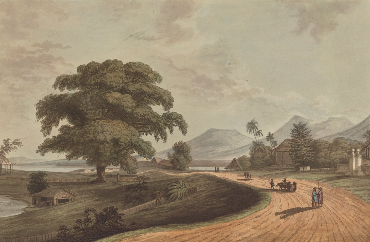 Old Bencoolen'den Fort Marlborough, Sumatra, 1799 by Joseph Constantine Stadler