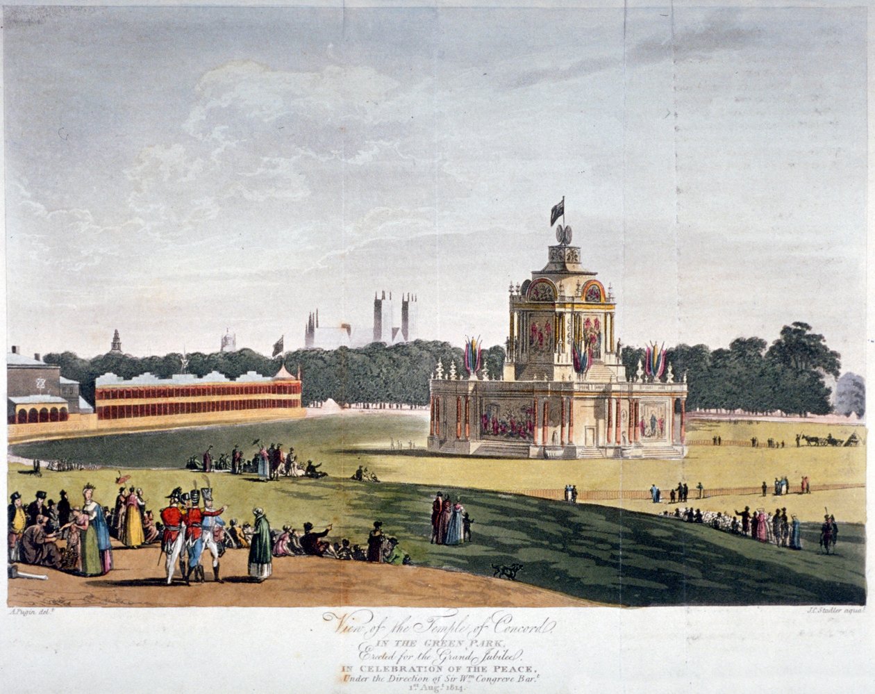 Green Park, Westminster, Londra, 1814 by Joseph Constantine Stadler