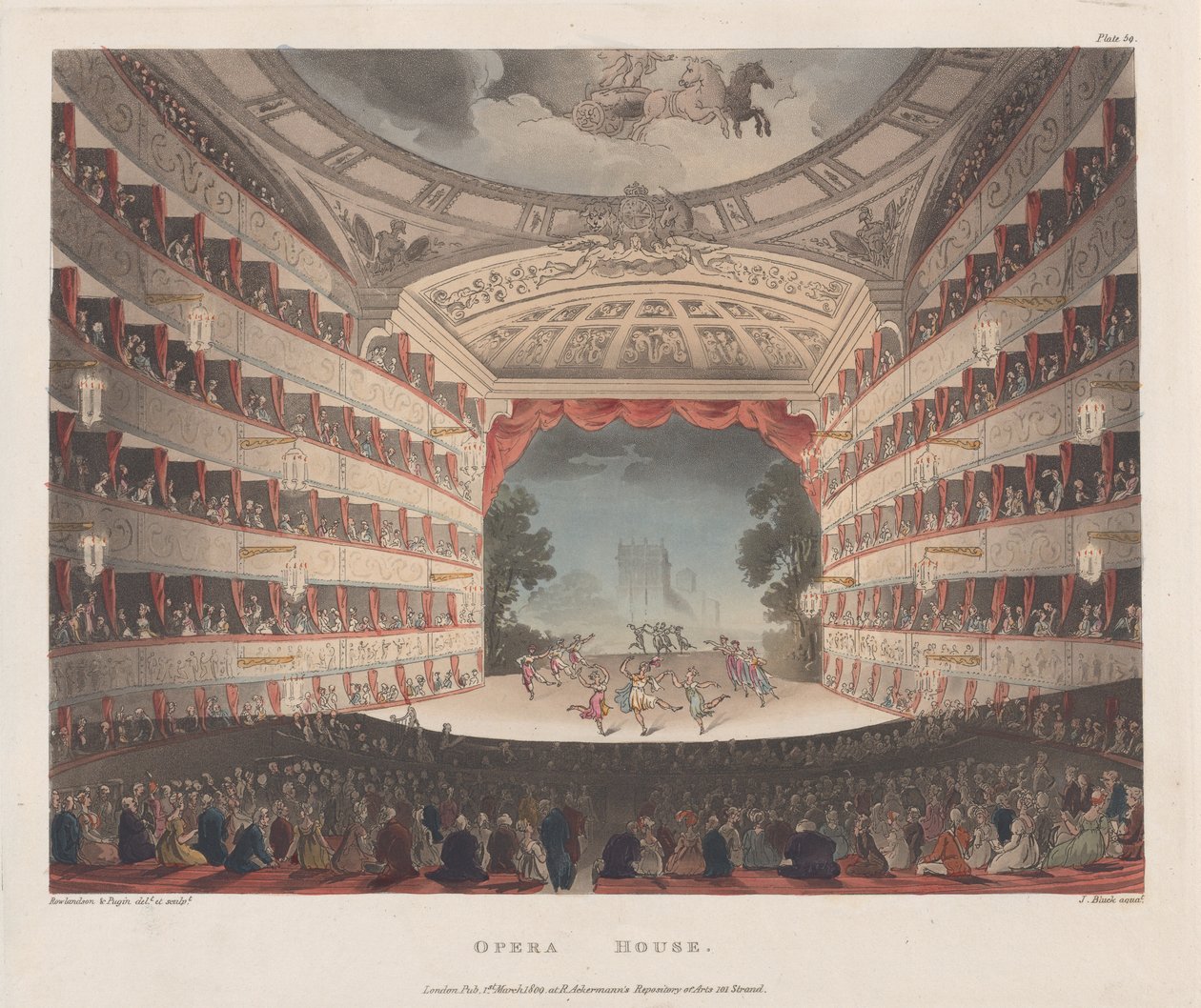 Opera Binası, 1 Mart 1809., 1 Mart 1809. by Joseph Constantine Stadler