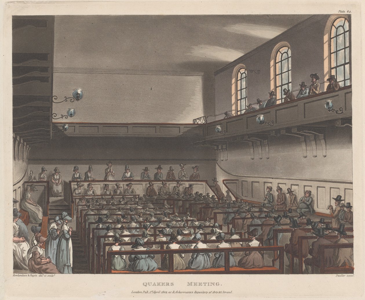 Quakers Toplantısı, 1 Nisan 1809., 1 Nisan 1809. by Joseph Constantine Stadler