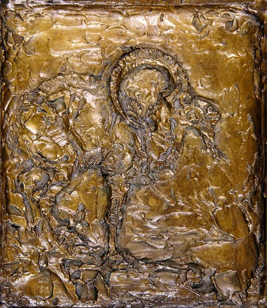 Camel ve Ibex Plaques (bronz) (ayrıca bkz. 351309) by Joseph Crawhall