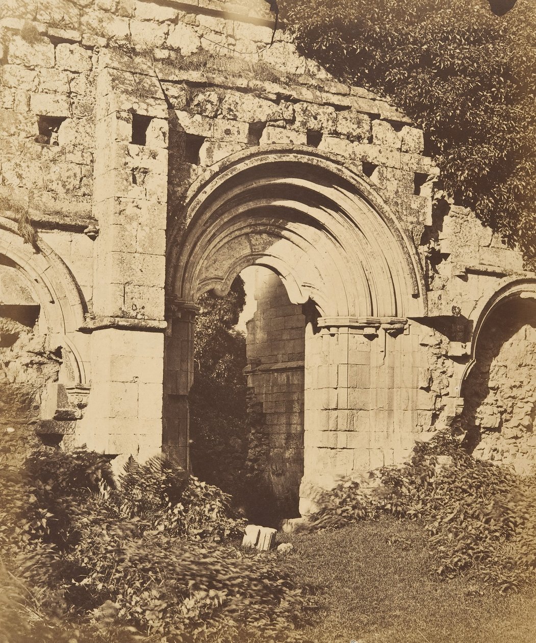 Rievaulx Manastırı. Yemekhanenin Kapısı, 1850