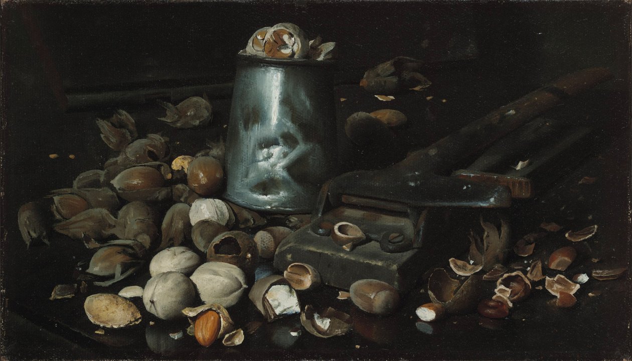 Teneke Kutu ve Fındıklı Natürmort, 1886 dolayları by Joseph Decker
