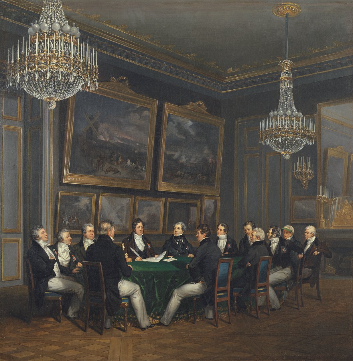 Louis Philippe (1773-1850) Orleans Dükü, Diyar Korgeneralliği Bildirisini İmzalarken, 31 Temmuz 1830 by Joseph Desire Court