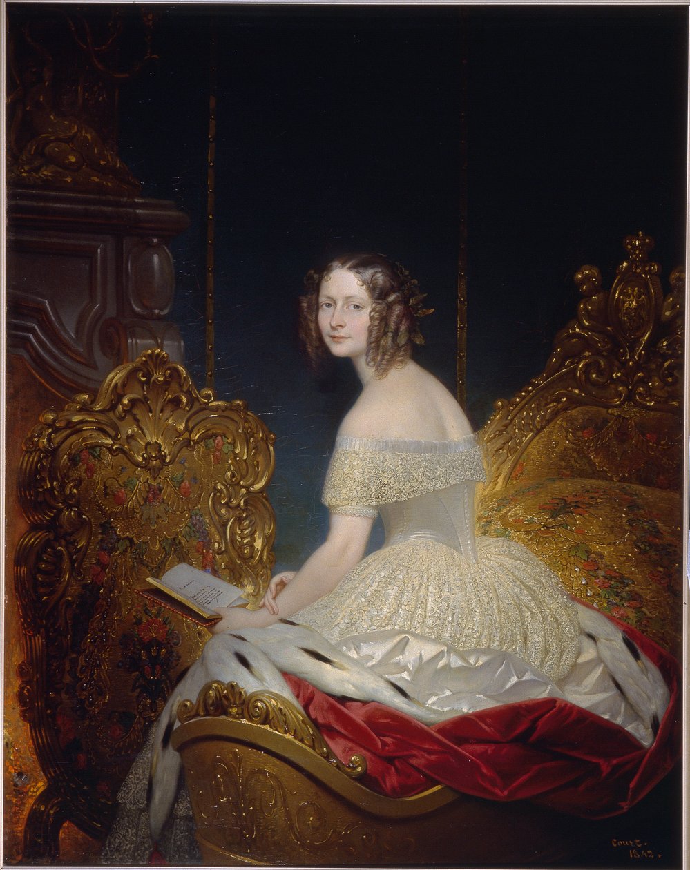 Wurttemberg Prensesi Marie Charlotte Frederique (1807-1873), Rusya Büyük Düşesi Helene (Württemberg Prensesi Friederike Charlote Marie, Rusya Büyük Düşesi Elena Pavlovna). Joseph Desire Court