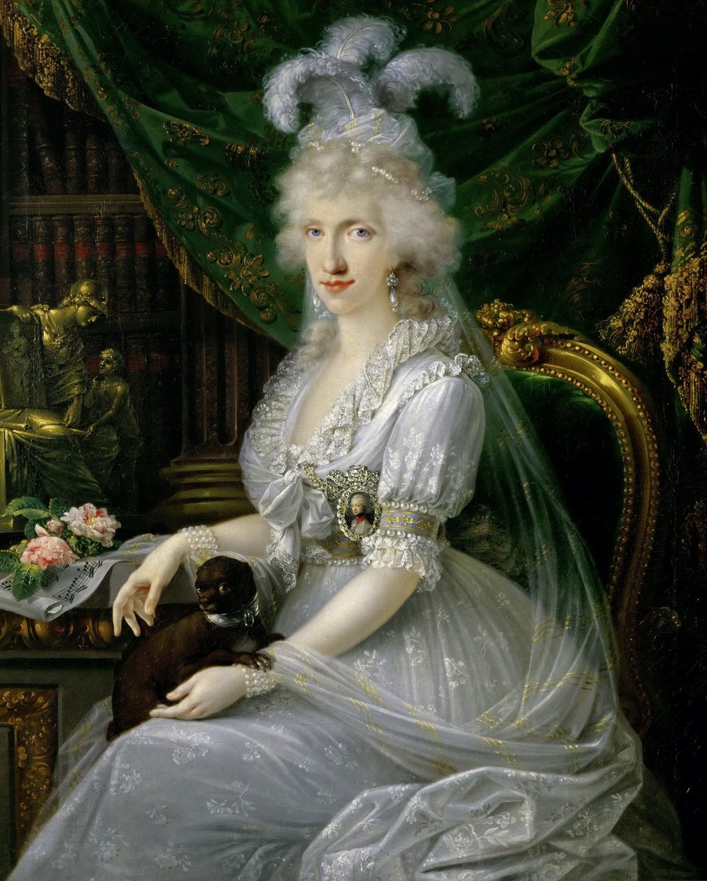 Napoli ve Sicilya Prensesi Luisa Maria 1773-1802, 1797 by Joseph Dorffmeister