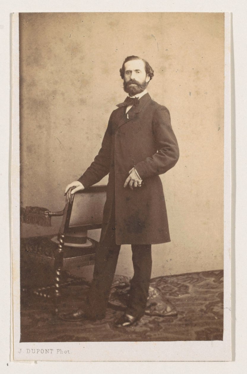 Ressam Joseph Bellemans'ın portresi, L'École d'Anvers'tan tam boy. Portreler biyografiler cartes de Visite. Koleksiyon Dupont (dizi adı) by Joseph Dupont