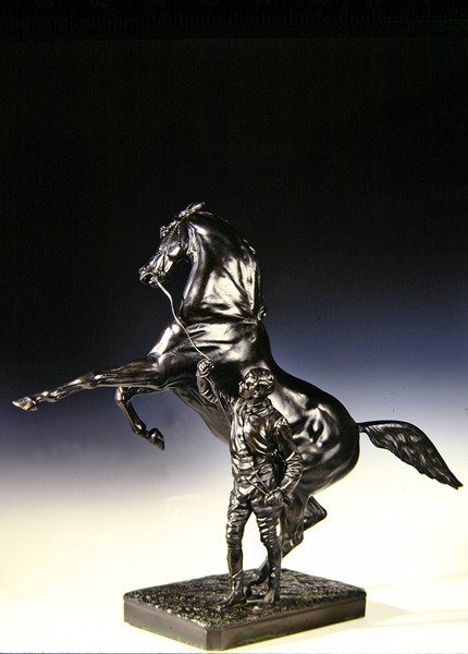 Yetiştirme Safkan ve Damat (bronz) by Joseph Edgar Boehm