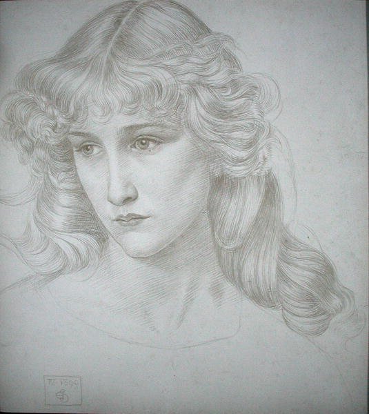 Bir Kızın Başı by Joseph Edward Southall