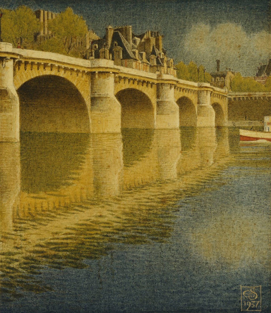 IV. Henry Köprüsü by Joseph Edward Southall