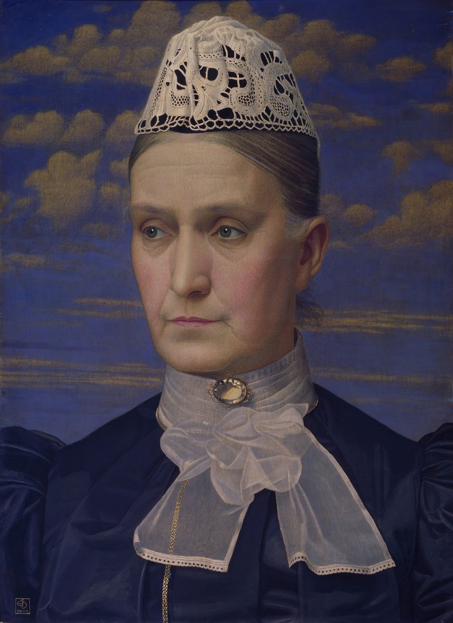 Sanatçının Annesinin Portresi, 1902. by Joseph Edward Southall