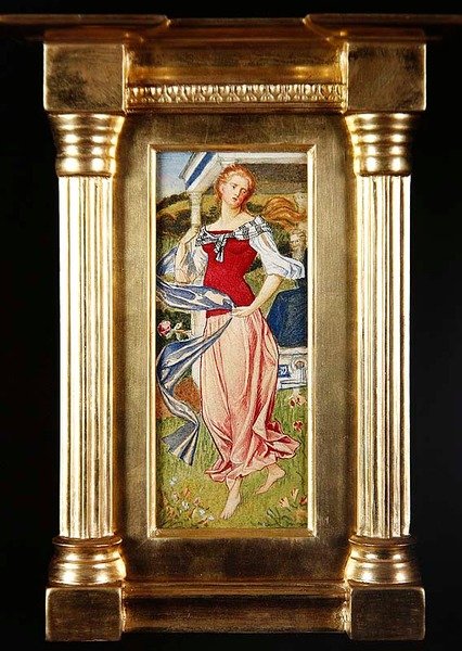 Arethusa Figürü için Çalışma by Joseph Edward Southall