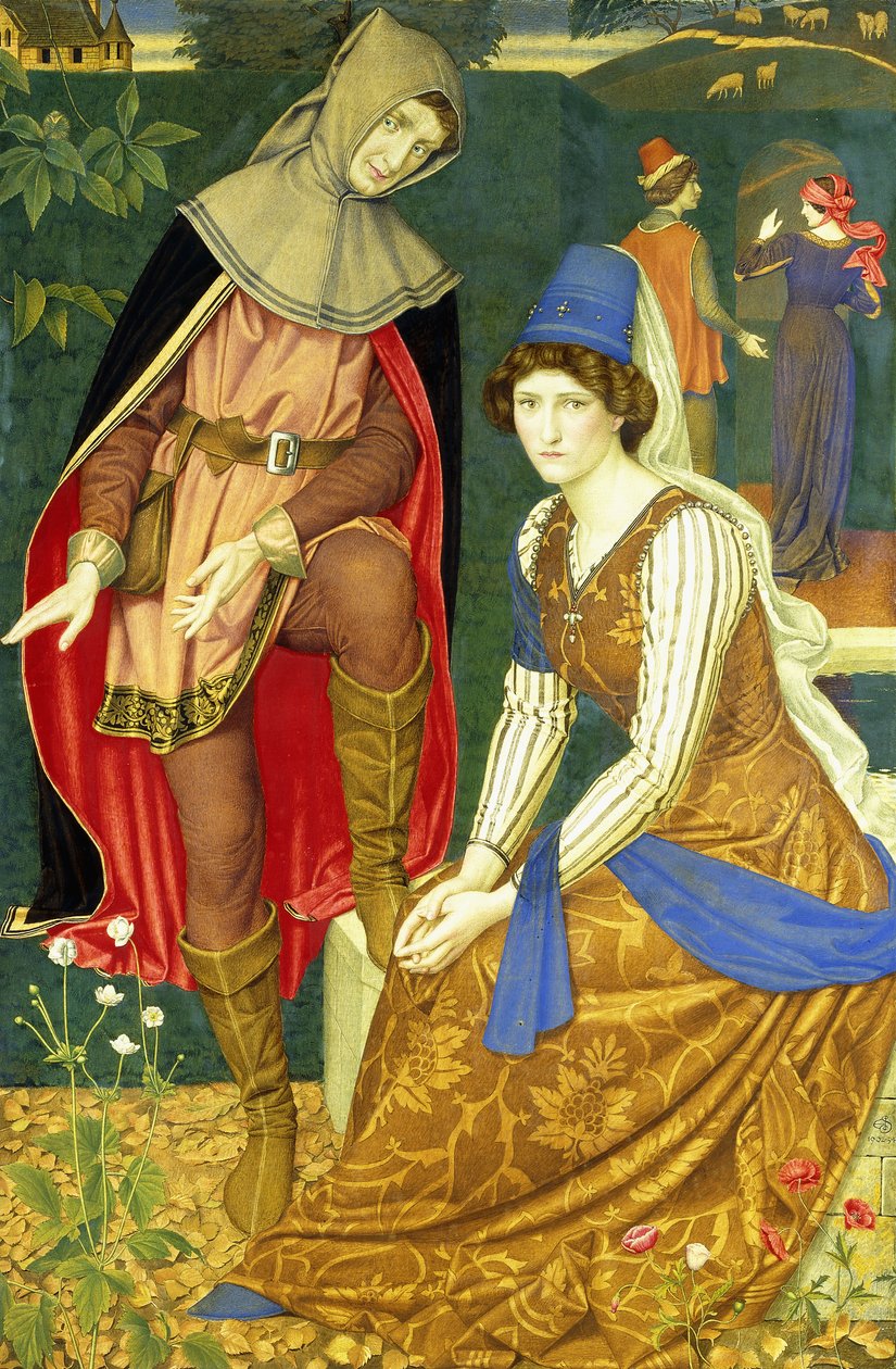 Fındık Kahverengi Hizmetçi by Joseph Edward Southall
