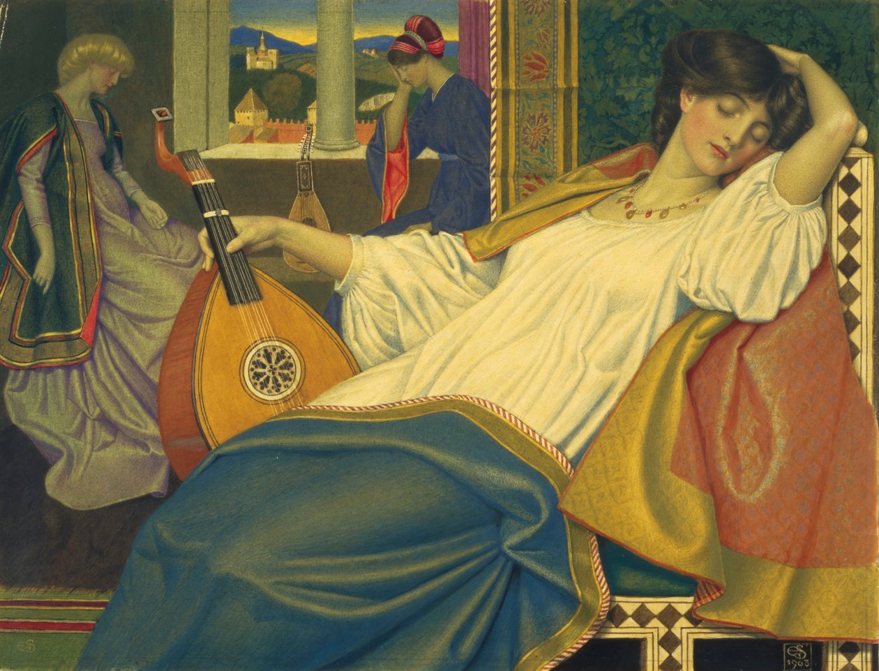 Uyuyan Güzel, 1908 by Joseph Edward Southall