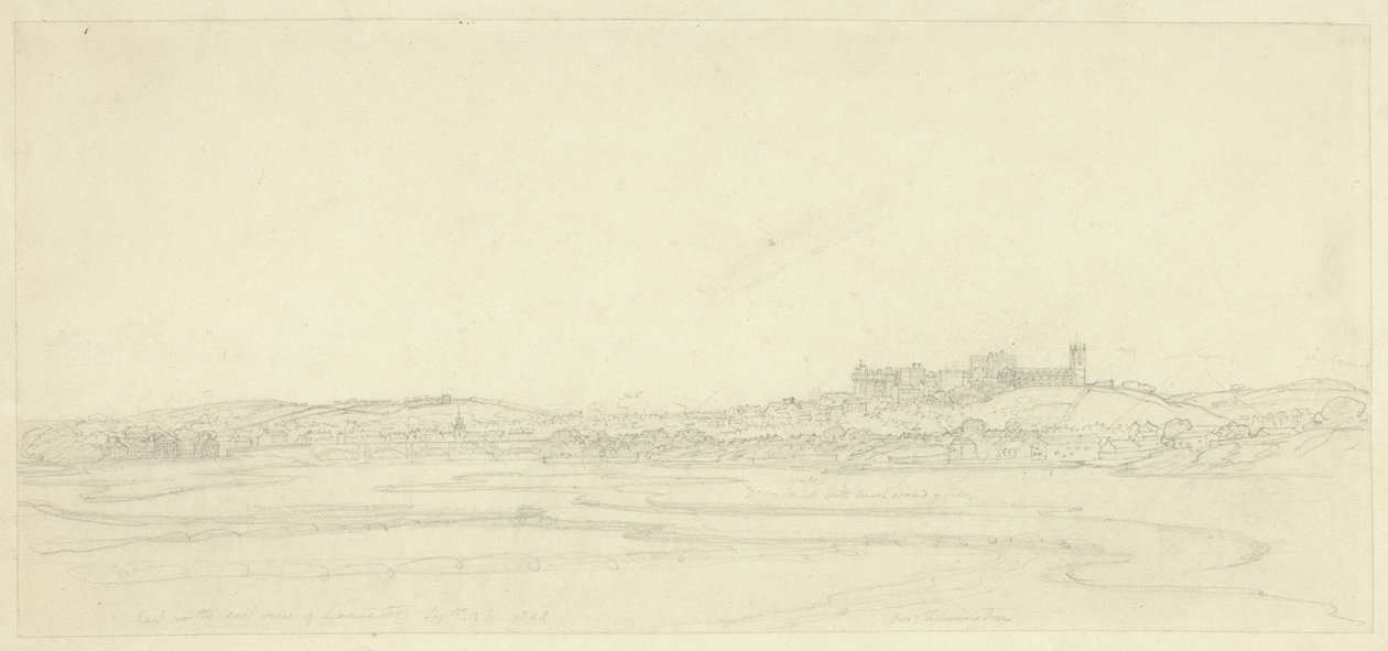 Lancaster Doğu Kuzey Doğu Görünümü by Joseph Farington