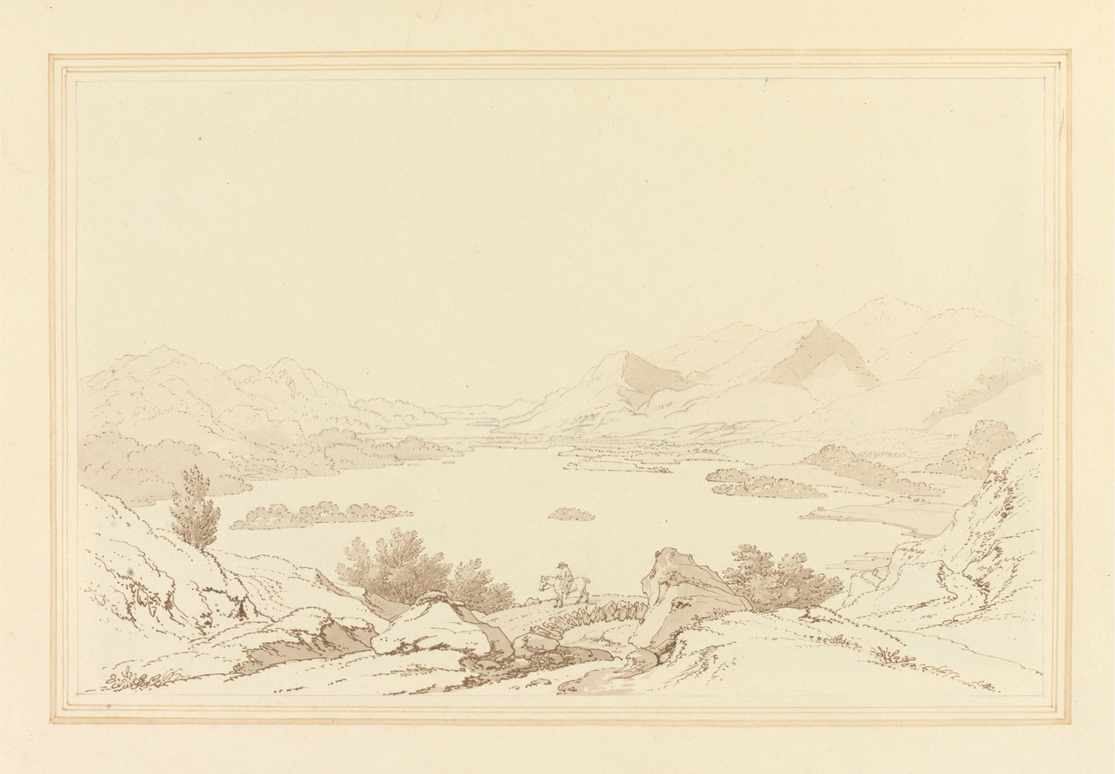 Derwent Gölü Gölü Genel Görünümü by Joseph Farington