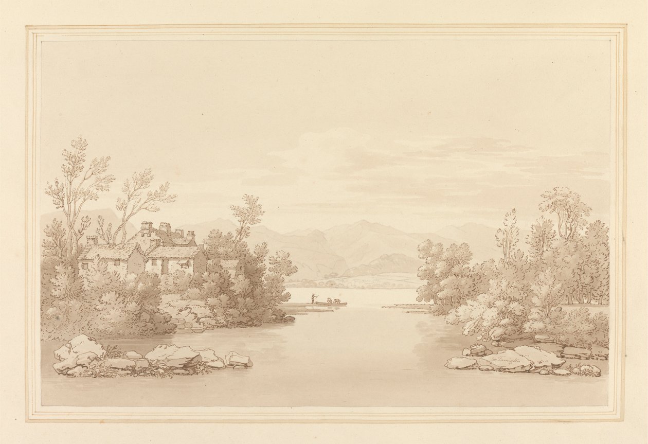 Pooley Köprüsü by Joseph Farington