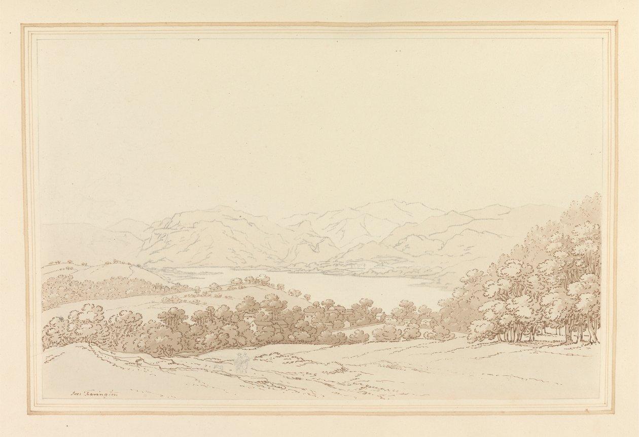 Ullswater, Albay Robinson'ın by Joseph Farington