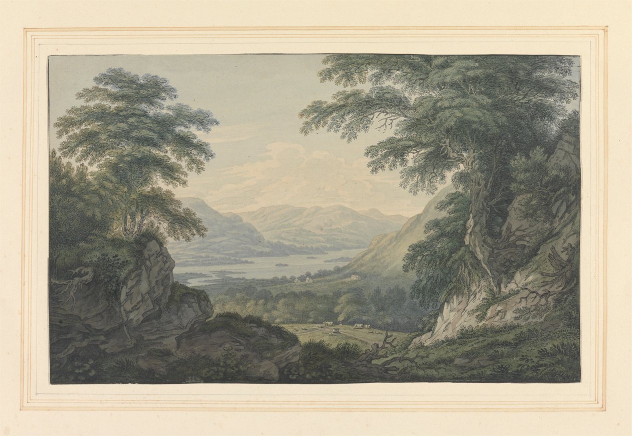 Ullswater'ın üst ucu by Joseph Farington