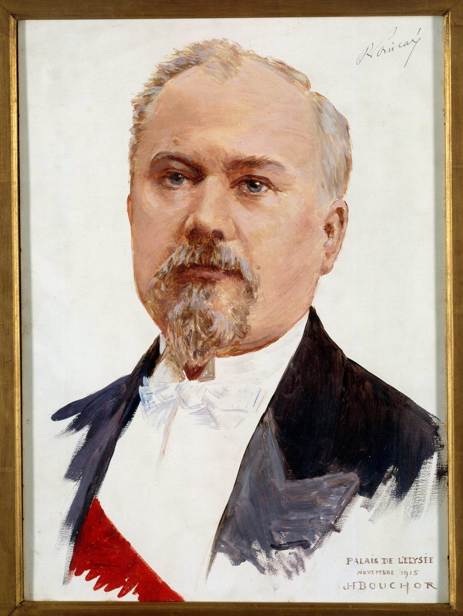 Raymond Poincare'nin (1860-1934) Devlet Başkanı portresi. Joseph-Felix Bouchor (1853-1937) 20. yüzyıl Güneşi tarafından yapılan resim. 0,33x0,24 m Dikkat! Bu çalışmanın kullanımı, bir üçüncü taraf yetkilendirme talebine veya ek ücretlere tabi olabilir. by Joseph Felix Bouchor