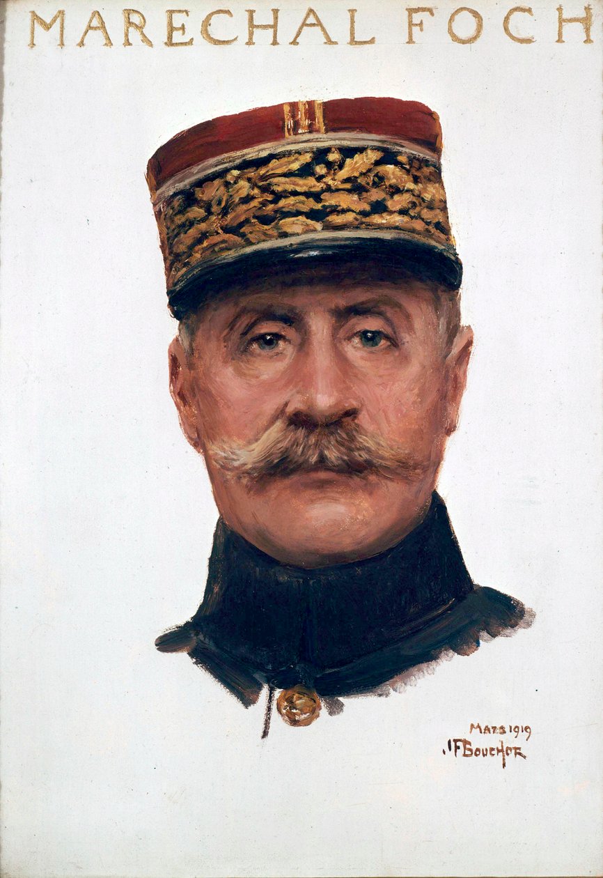 Mareşal Ferdinand Foch'un portresi by Joseph Felix Bouchor