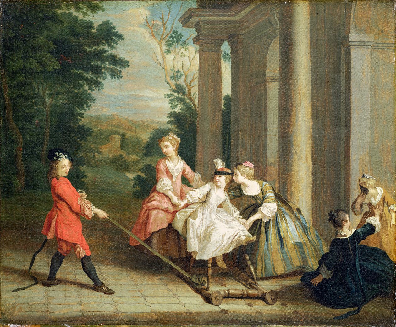 Hobi Atıyla Oynayan Çocuklar, c.1741-47 by Joseph Francis Nollekens