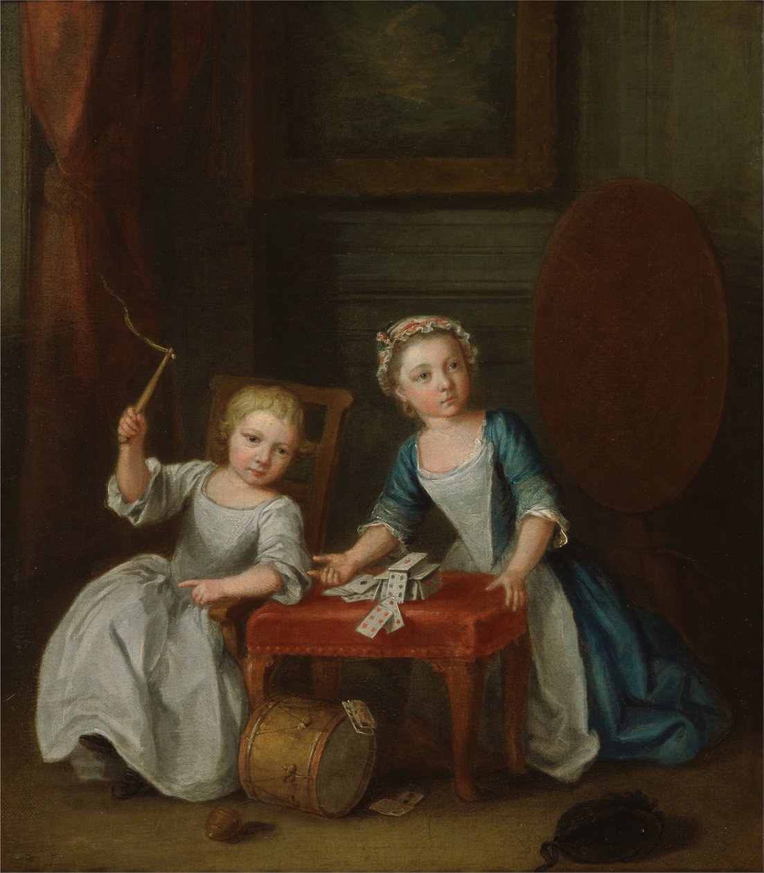 Çocuklar Oyunda, Muhtemelen Sanatçının Oğlu Jacobus ve Kızı Maria Joanna Sophia by Joseph Francis Nollekens