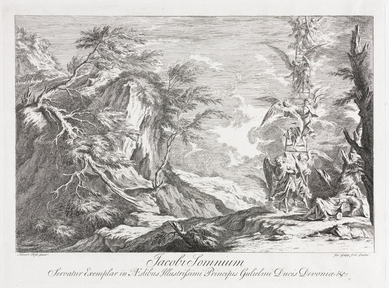 Jacobs Rüyası, c. 1720. by Joseph Goupy