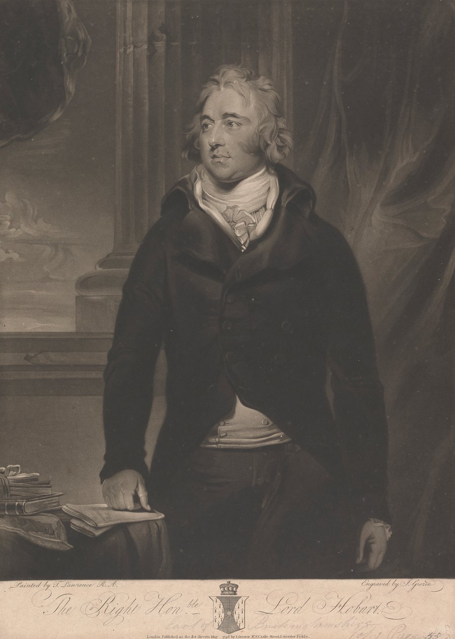 Lord Robert Hobart, Buckinghamshire'ın 4. Kontu by Joseph Grozer