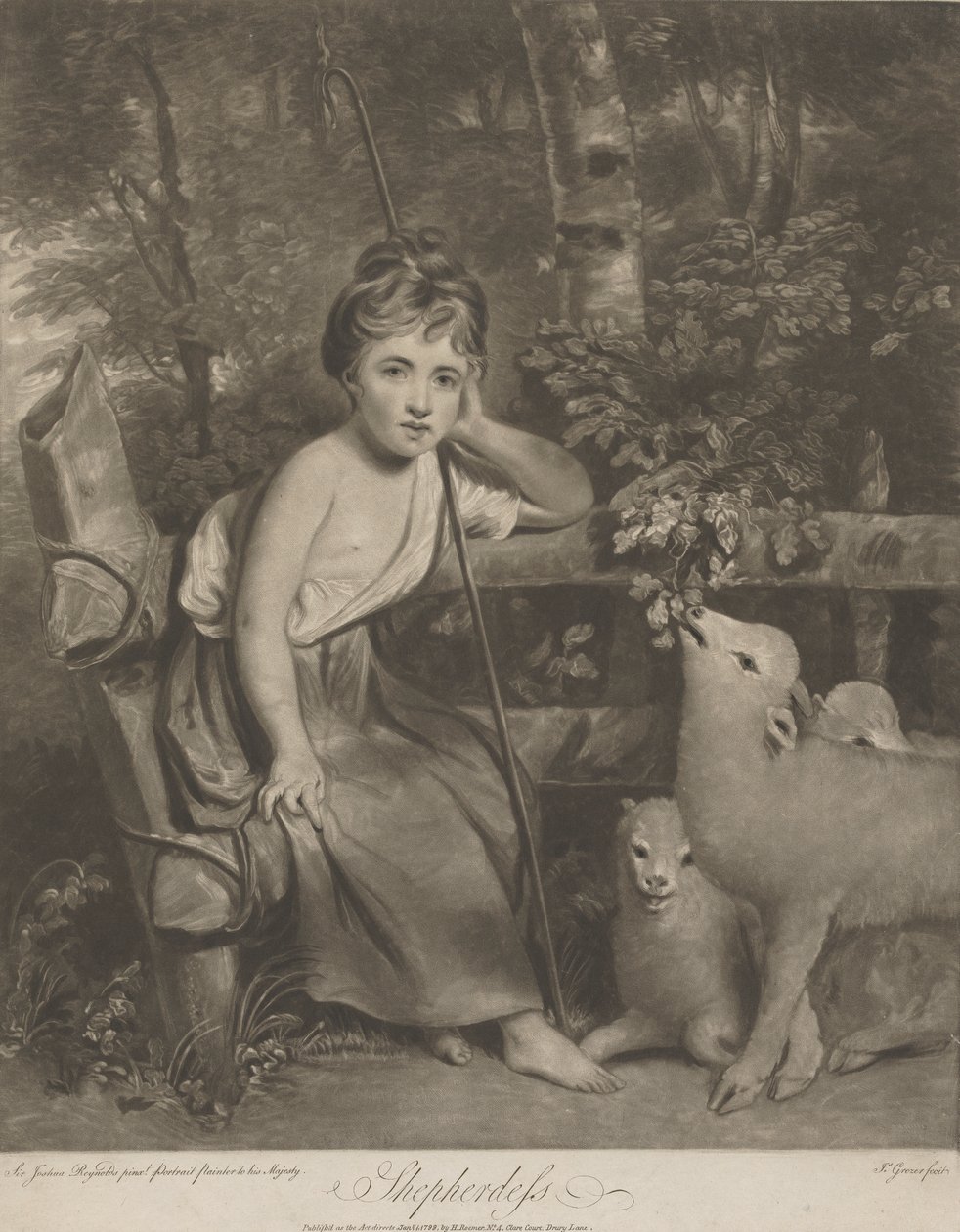 Çoban (Genç Çoban olarak Bayan Mary Palmer) by Joseph Grozer