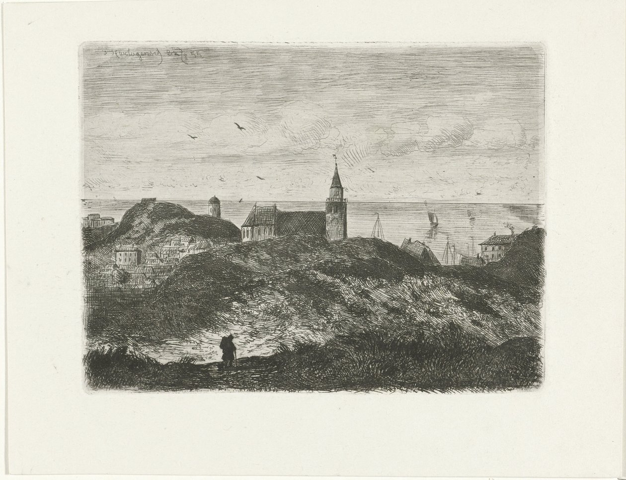 Scheveningen manzarası by Joseph Hartogensis