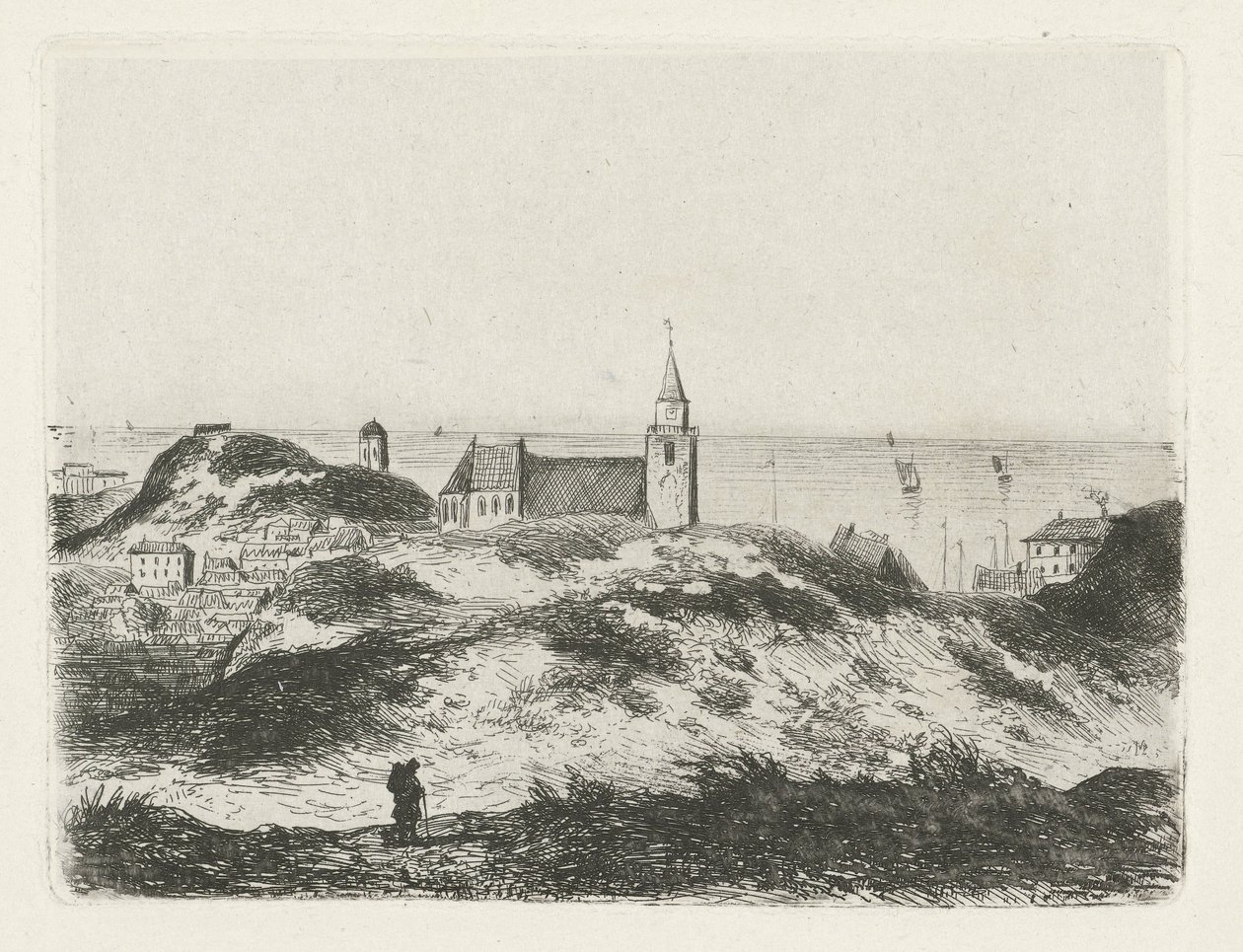Scheveningen manzarası by Joseph Hartogensis