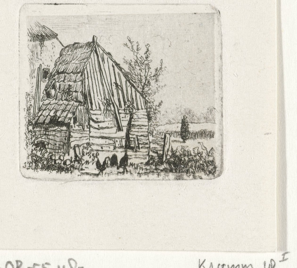 Bir ahırda tavuklar by Joseph Hartogensis