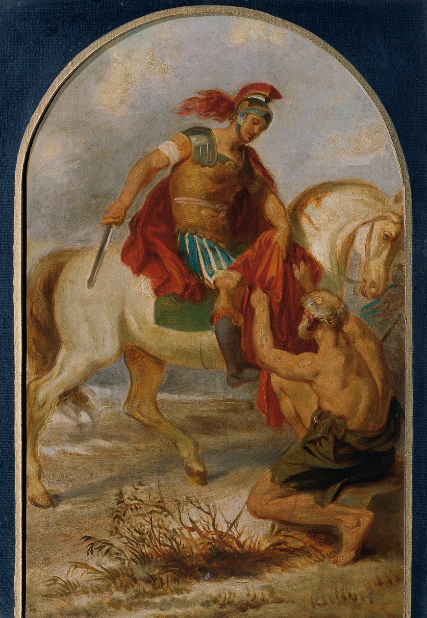 Dilenci ile Aziz Martin by Joseph Hasslwander