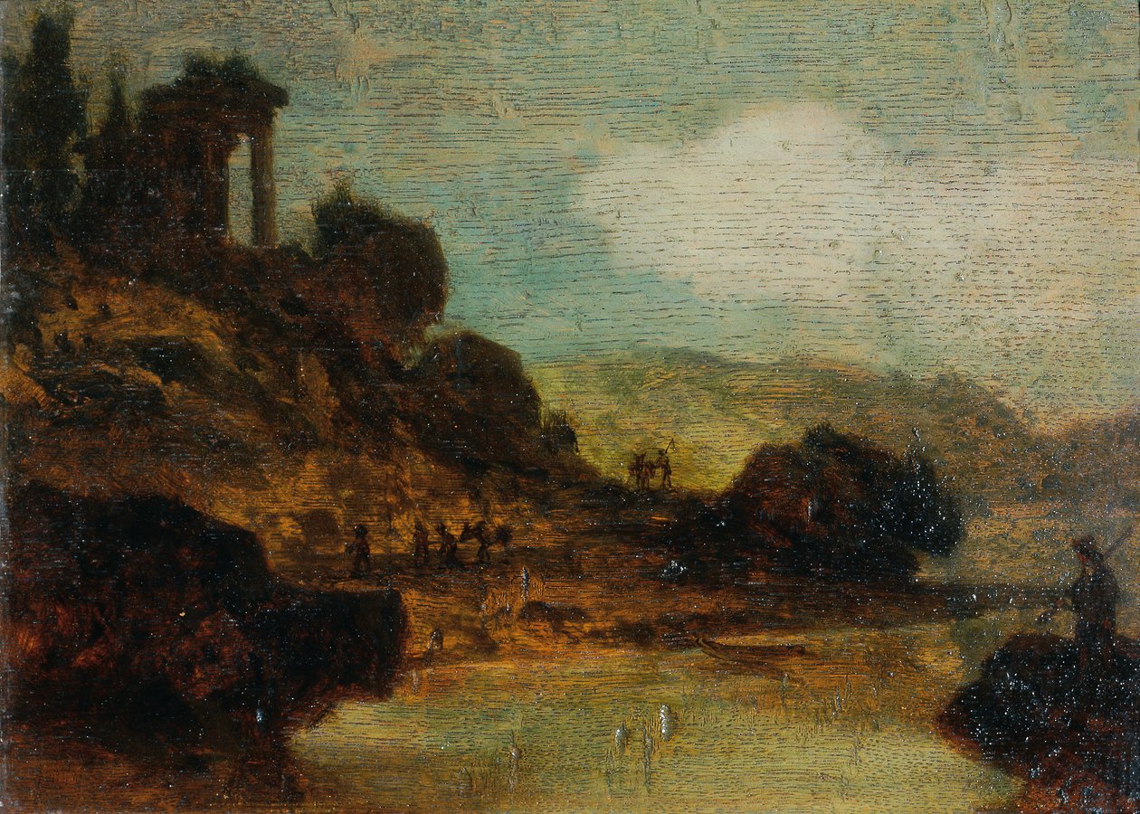 Kalıntılar ile manzara by Joseph Hasslwander