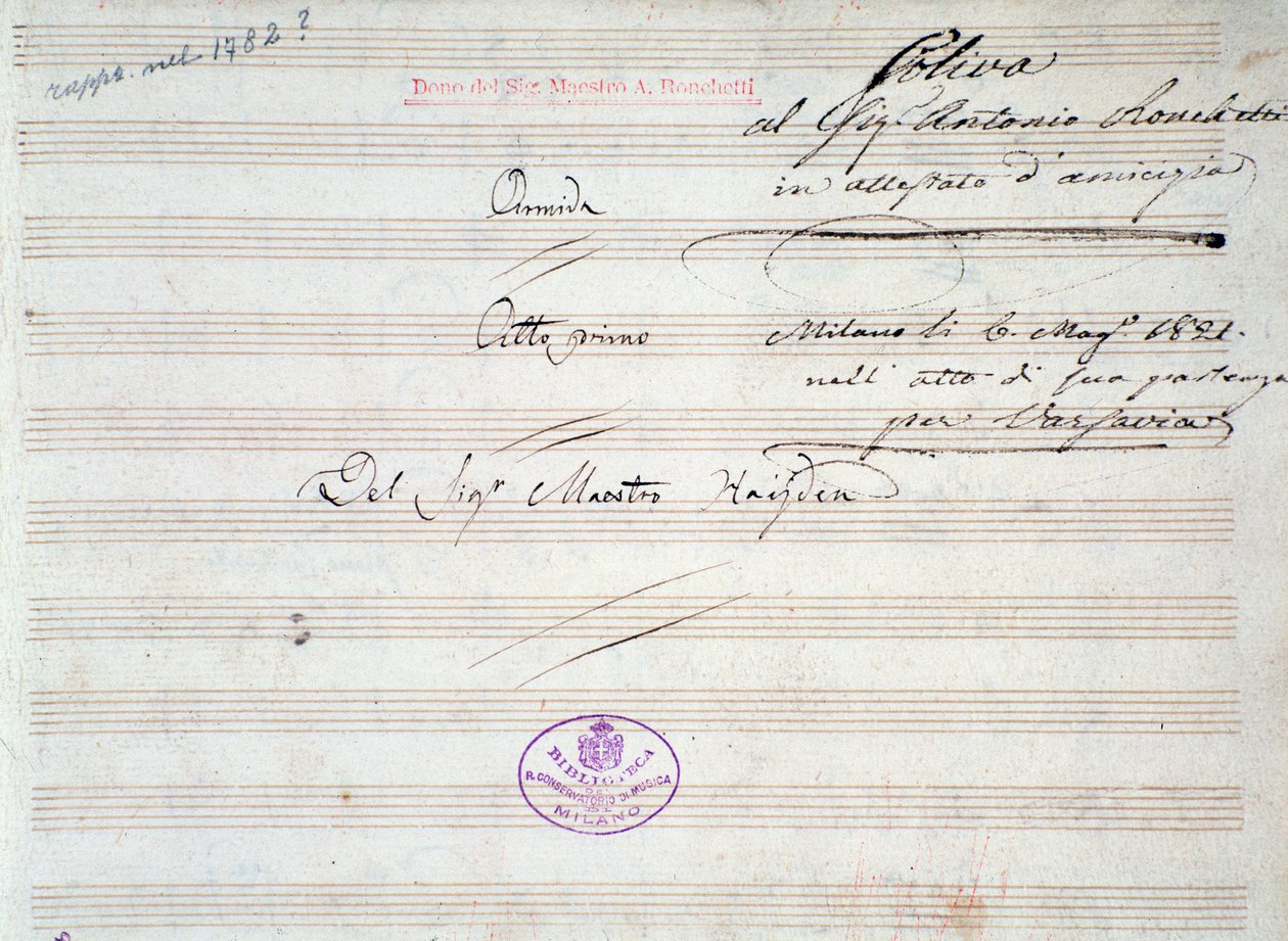 J Haydn (1821) tarafından Armida
